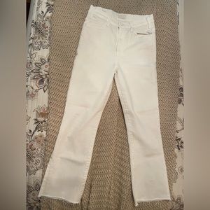 MOTHER The Hustler Ankle Fray Size 28